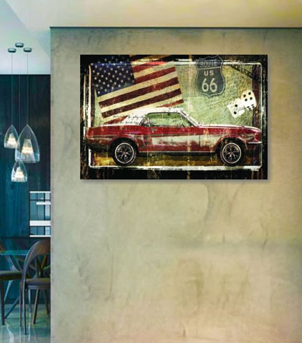 Vintage Classic Car - Wall Decor